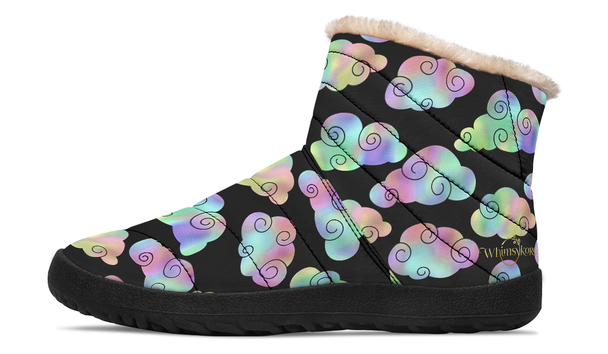 Iridescent Clouds Winter Boots