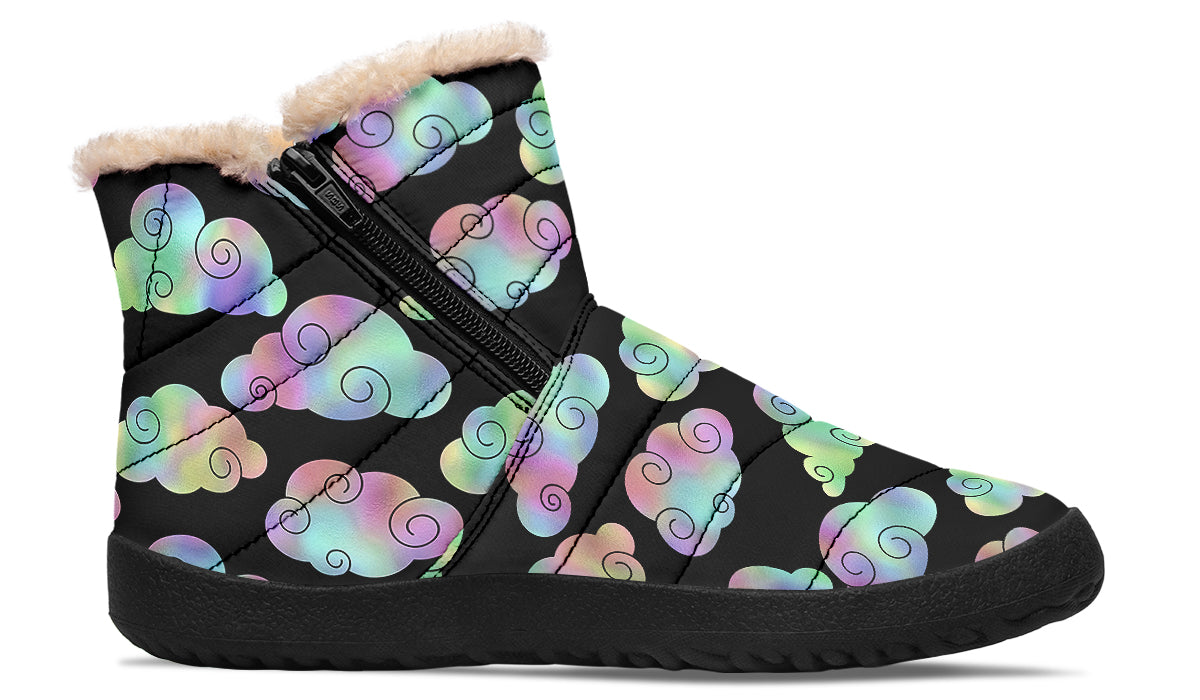 Iridescent Clouds Winter Boots