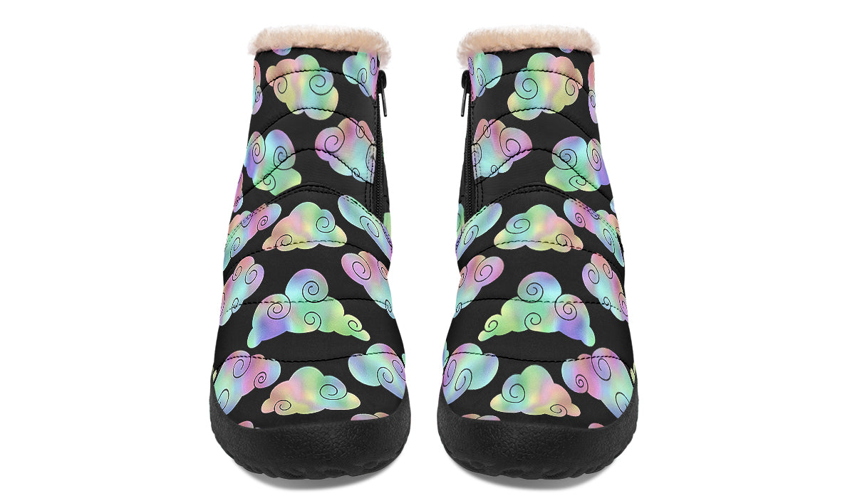 Iridescent Clouds Winter Boots