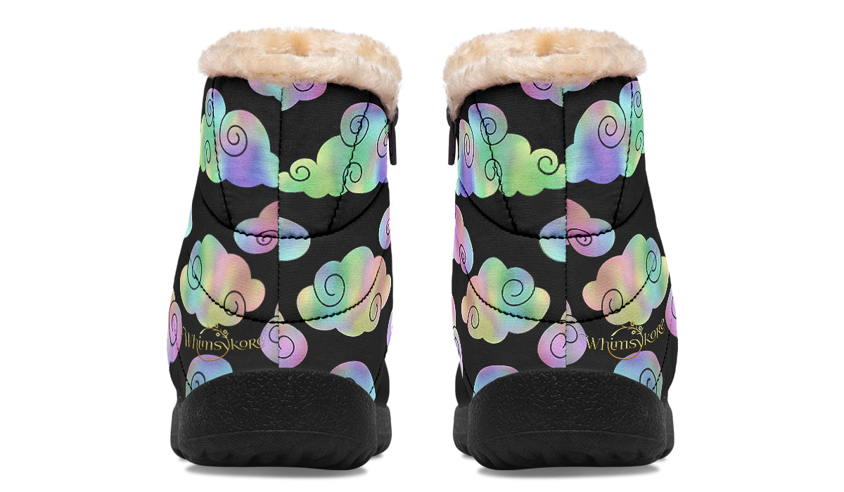 Iridescent Clouds Winter Boots
