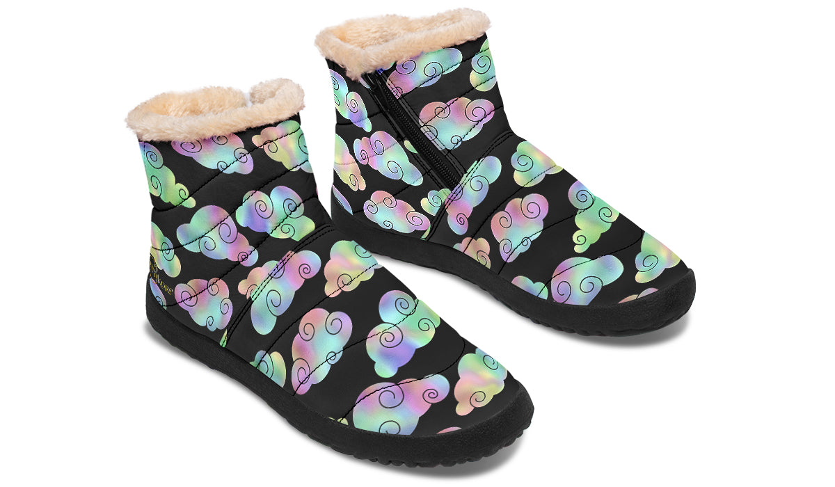 Iridescent Clouds Winter Boots