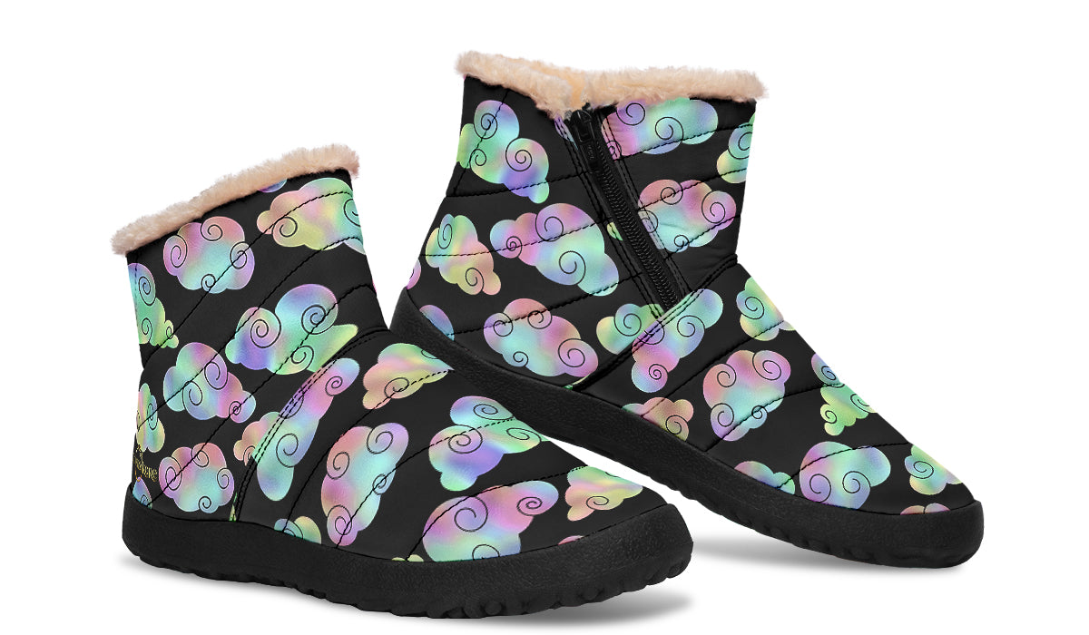 Iridescent Clouds Winter Boots