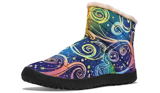 Rainbow Night Winter Boots