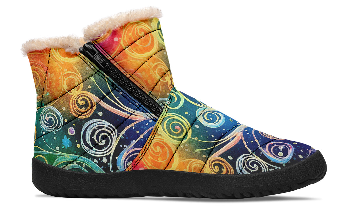 Rainbow Night Winter Boots