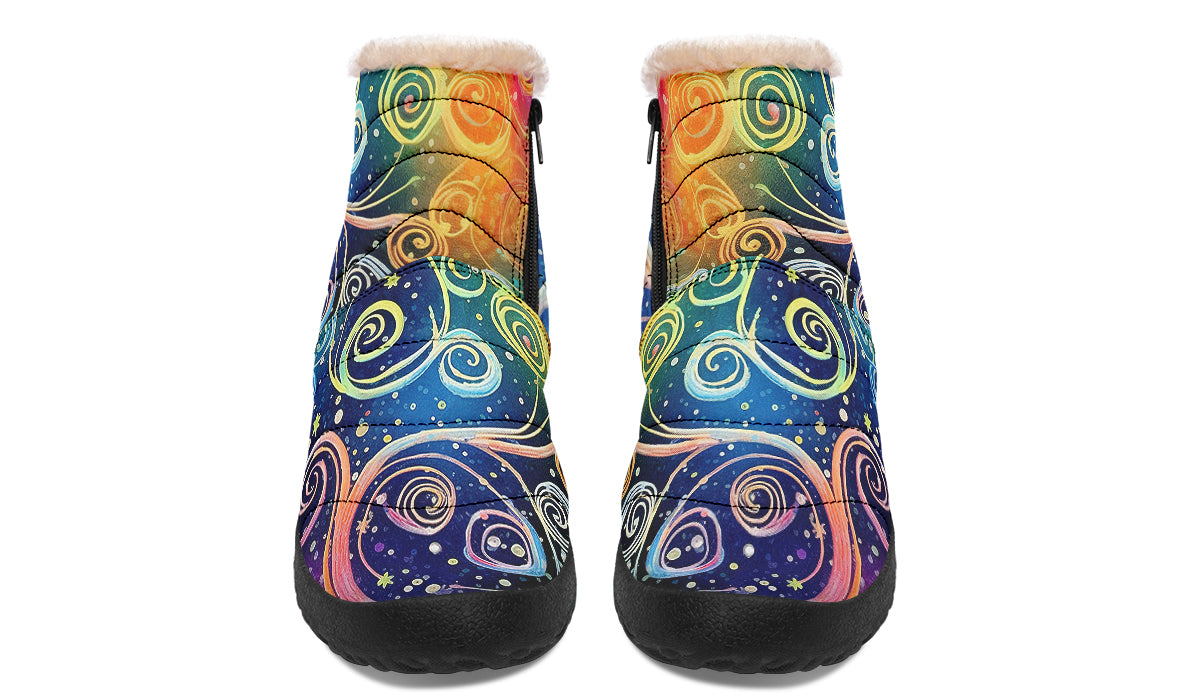 Rainbow Night Winter Boots