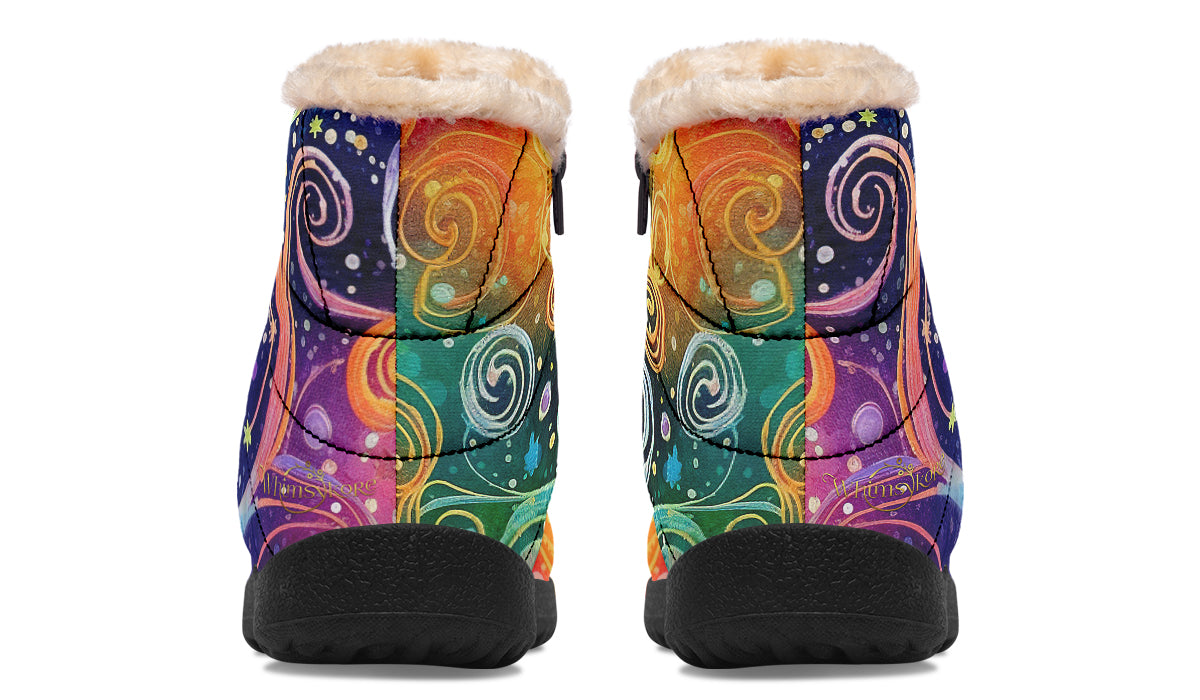 Rainbow Night Winter Boots