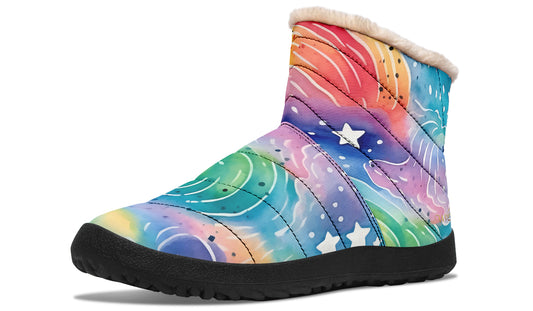 Stars And Swirls Winter Boots