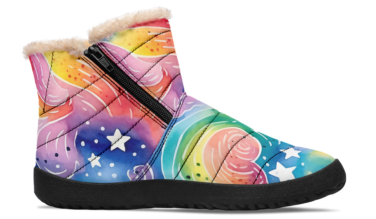 Stars And Swirls Winter Boots