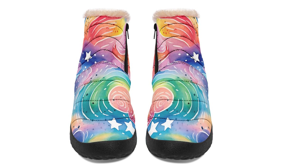 Stars And Swirls Winter Boots