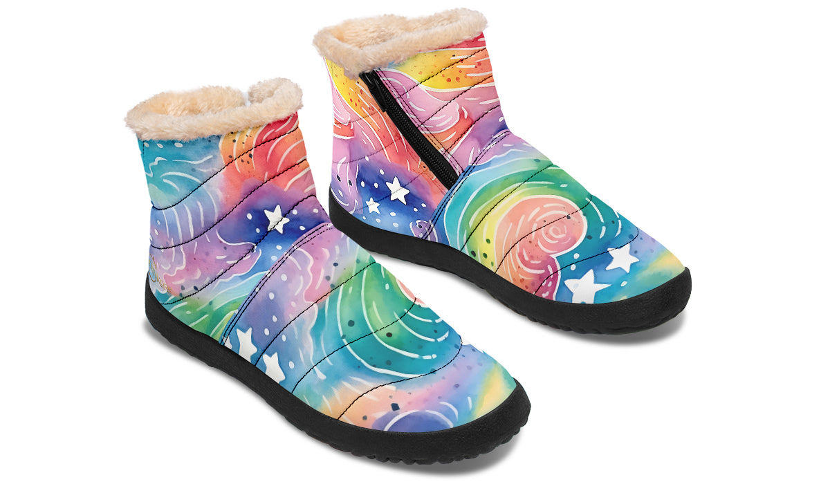 Stars And Swirls Winter Boots