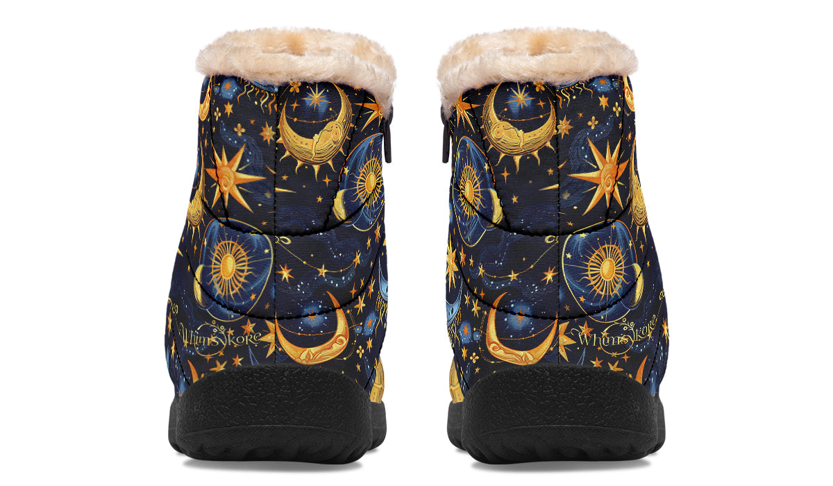 Sun Moon and Stars Winter Boots